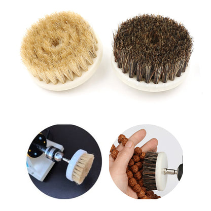 60mm Drill Power Scrub Clean Brush for Leather C Wooden Furniture Car Interors Cleaning Power Scrub