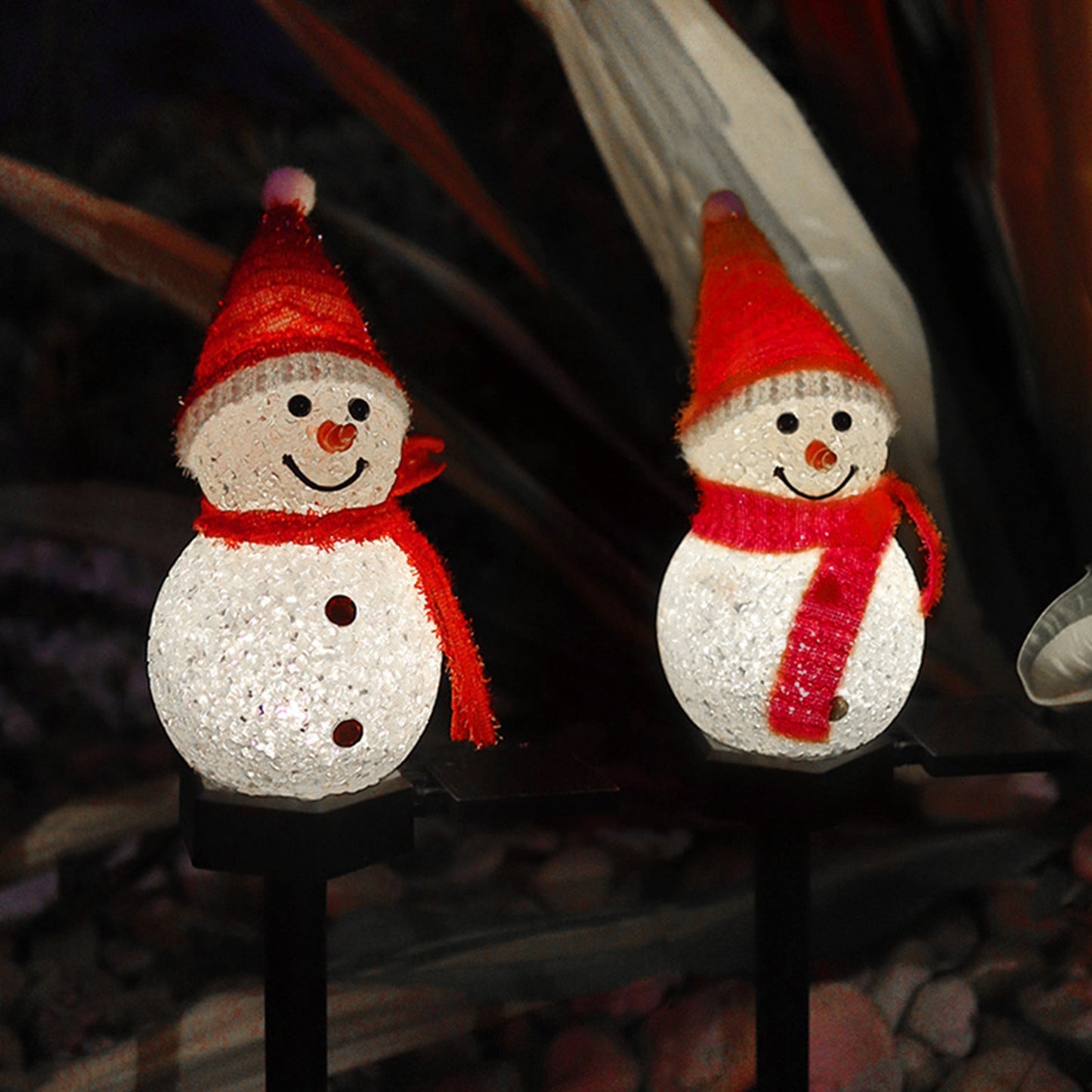 Solar Outdoor Decor Light Christmas Snowman Decoration Stake light