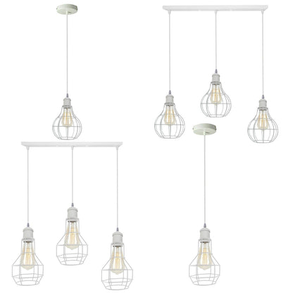 Modern Loft Vintage Industrial Retro Wire Cage Shade Pendant