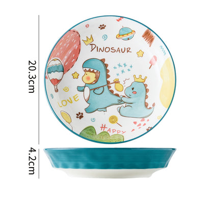 Cartoon Ceramic Dishes Set Tableware Bowl Household