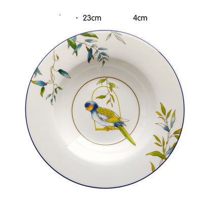 Parrot bone china tableware set