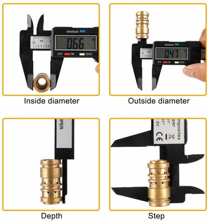 Digital Caliper Electronic Gauge Carbon Fiber Vernier Micrometer Ruler 150mm 6