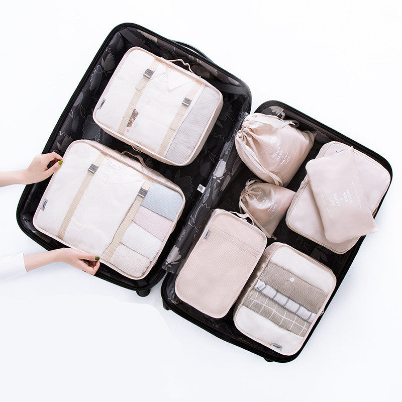 8-piece waterproof folding travel storage bag