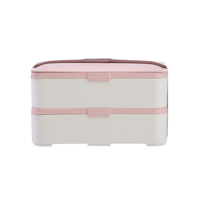 Eco-friendly bamboo 3-layer lunch box microwave safe bento