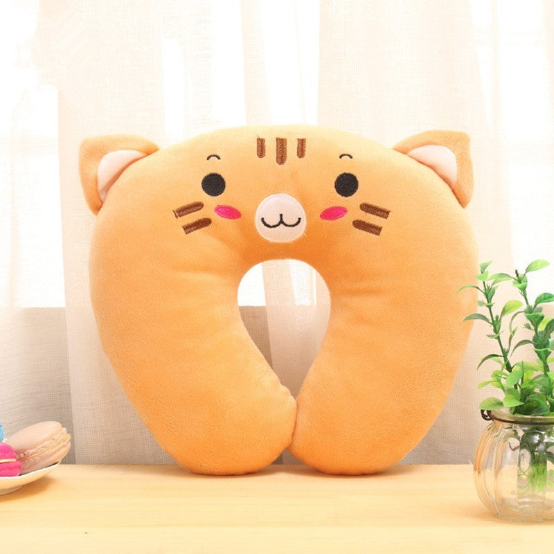 Comfortable Multi-Color Cartoon Animal U Shaped Travel Neck Pillow