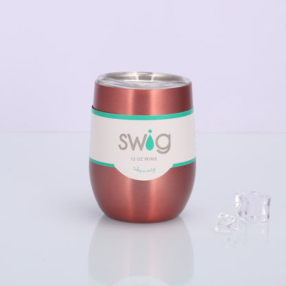 Swig Eggshell Cup 12oz Stainless Steel Wine Mug