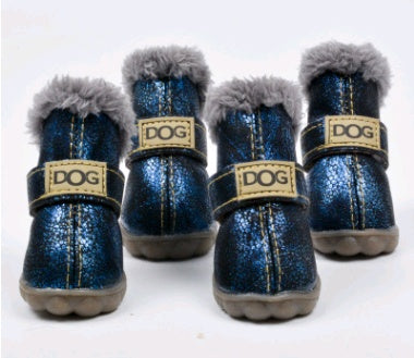 Dog Thick Snow Boots Keep Warm Teddy Autumn And Winter VIP Shoes