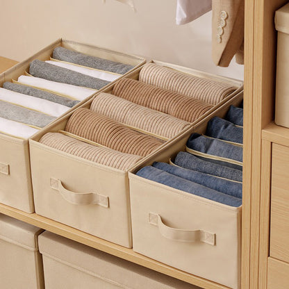 Foldable Clothes Pants Grid Storage Box