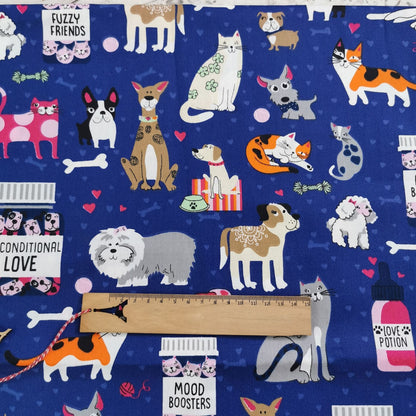 Puppy Series Cotton Twill Fabric 1.6 Meters Wide