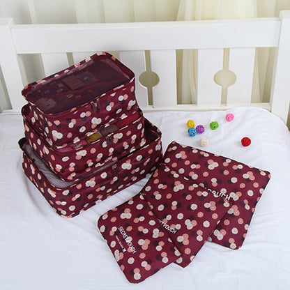 Clothes storage bag set of 6