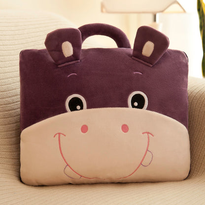 Functional Cartoon Folding Pillow Nap Blanket