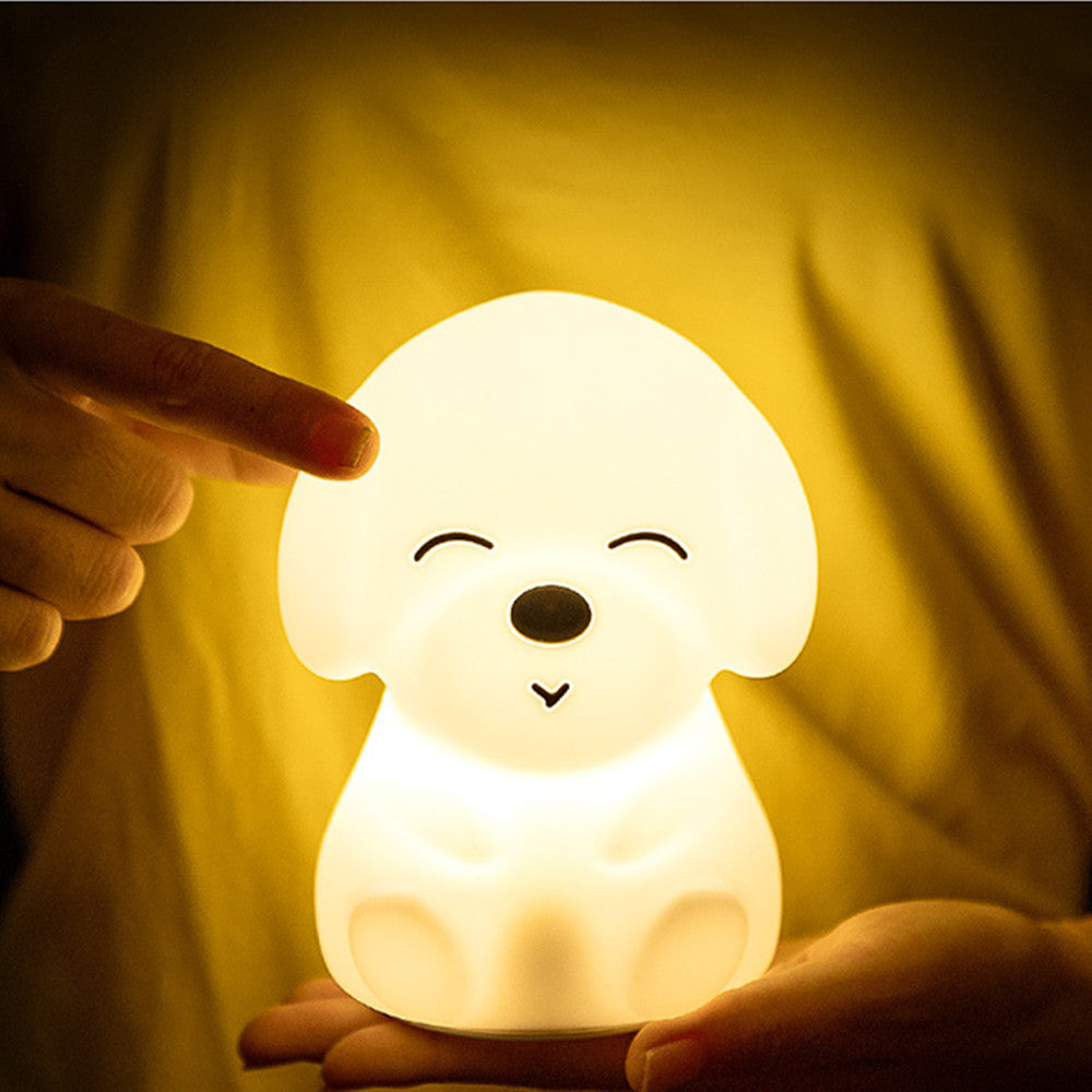 Silicone dog table lamp