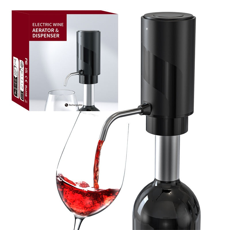 Electric Wine Aerator And Decanter Pump Dispenser Gift One Touch Operating Easy To Use Wine Decanter Kitchen Gadgets