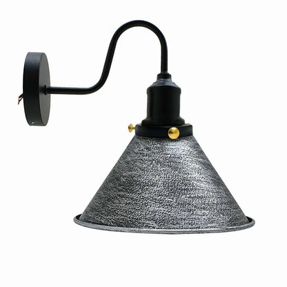 E27 Industrial Metal Wall Light Fitting Vintage Cone shape Wall