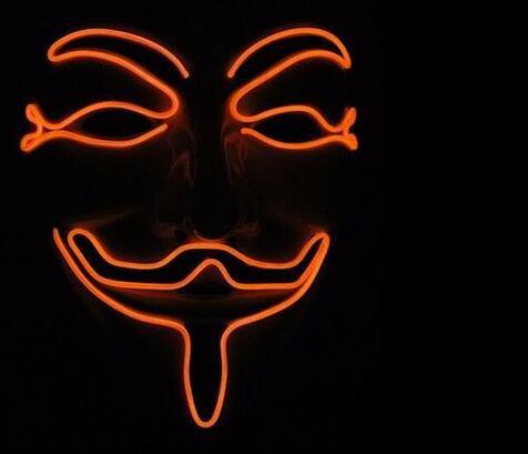 New LED Guy Fawkes Mask