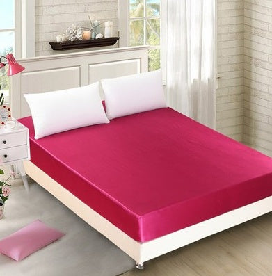 Summer ice silk silk silk bed  solid color bed cover bed package  bed cover special pillowcase