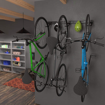 Wall Mounted Bike Rack for 3 Bikes