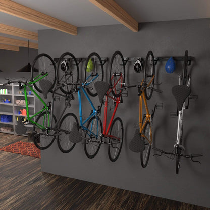 Wall Mounted Bike Rack for 6 Bikes