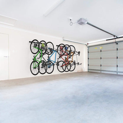 Wall Mounted Bike Rack for 6 Bikes