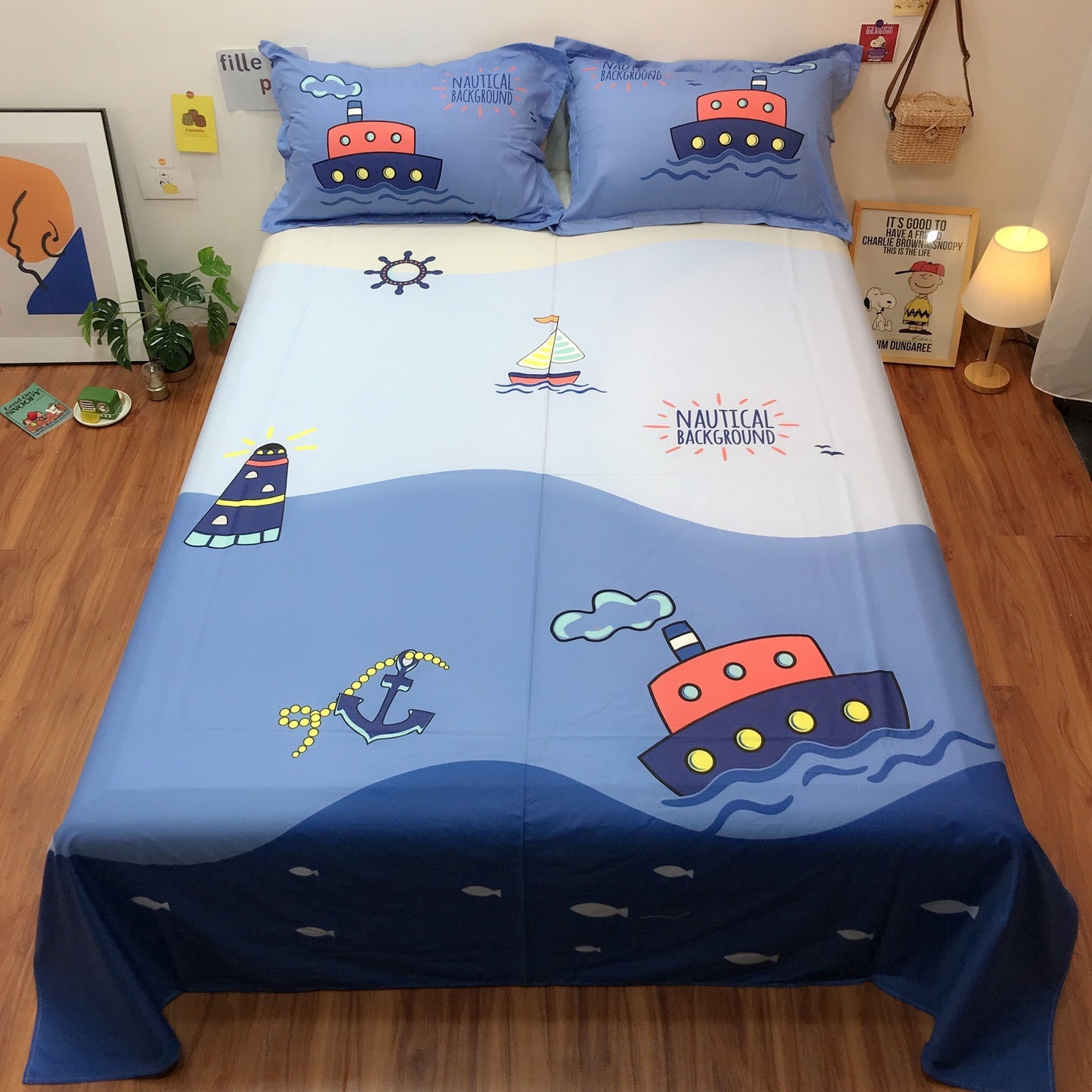 Cotton Cartoon Single Piece Can Be Equipped With Duvet Cover Sheet