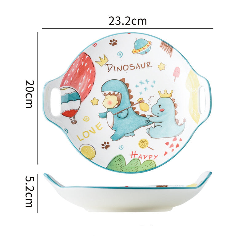 Cartoon Ceramic Dishes Set Tableware Bowl Household