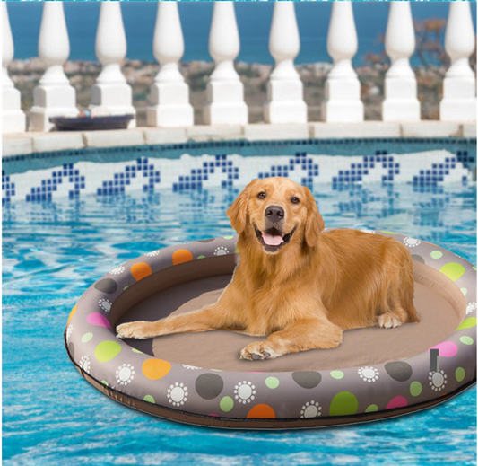 Dog Swimming Pool Inflatable Hammock Pets Pool Floating Bed Spring Summer Swimming Ring