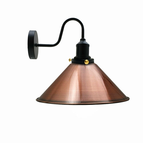 Vintage Industrial Metal Cone Shade Lighting Indoor Wall Sconce Light