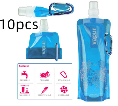 Portable collapsible water bag