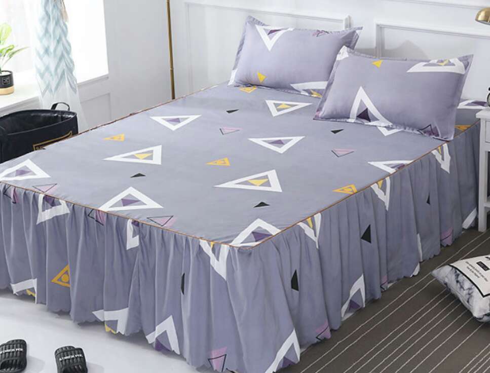 Bed Skirt Pillowcase 3 Woolly Bedsheet Bedding Set Bedspread