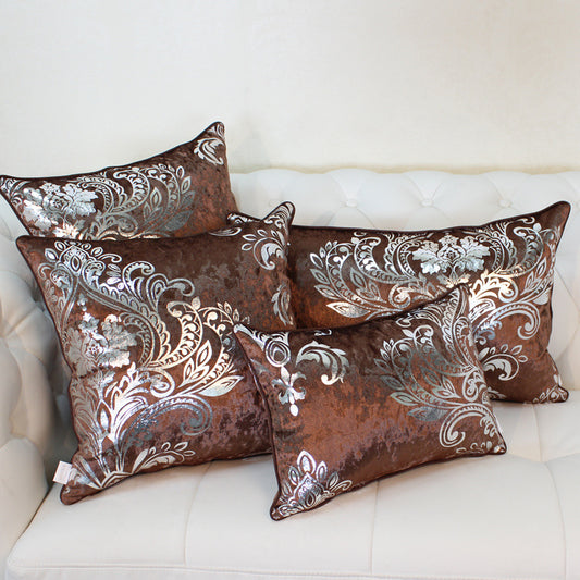 European Style Velvet Hot Silver Cushion Cover Cushion