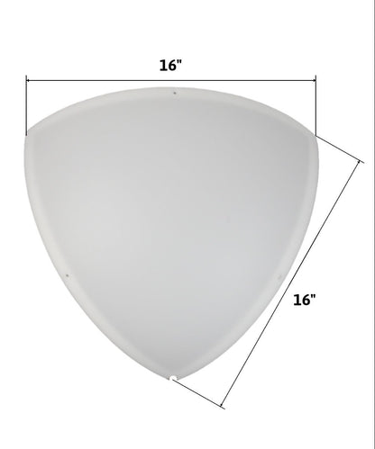 16"W Beacon Triangle Corner Light Plug-In Cord White by Home Concept