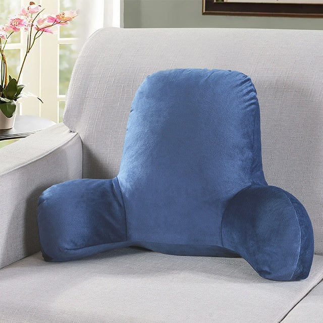 Solid color corduroy cushion with armrest waist