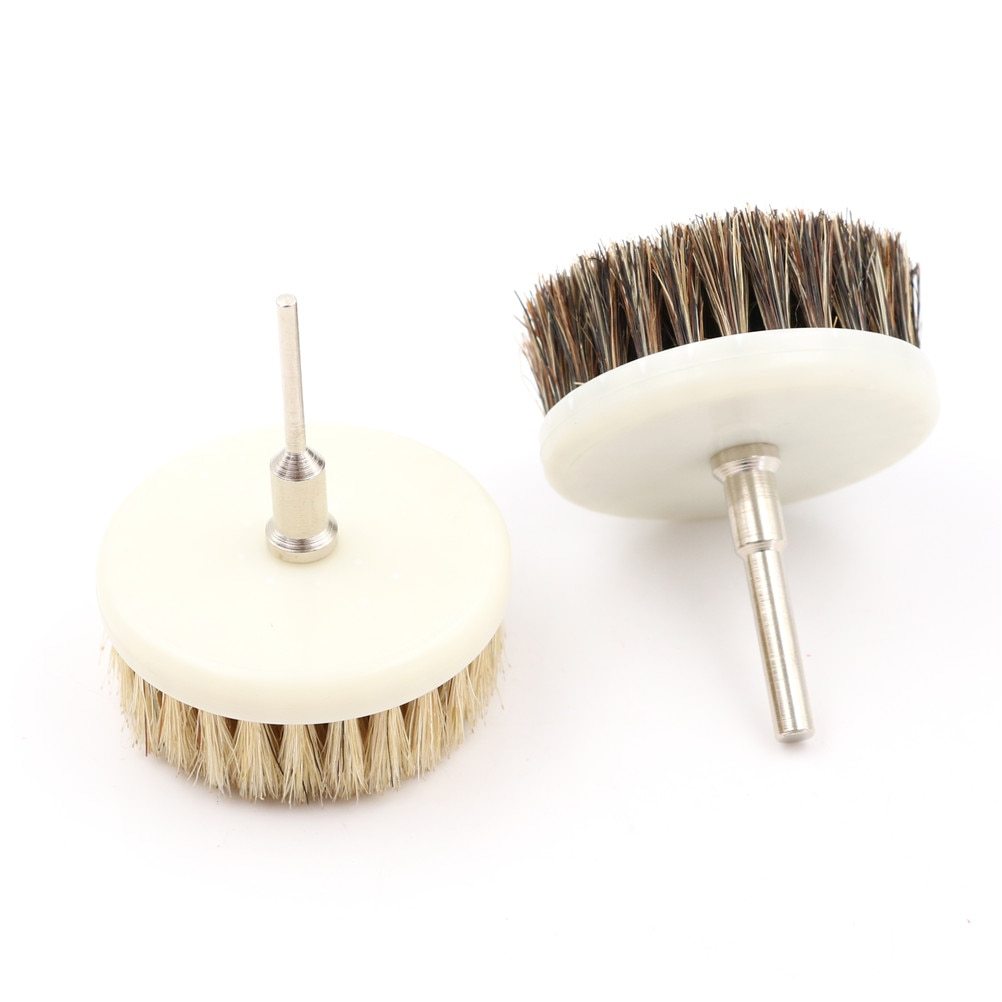 60mm Drill Power Scrub Clean Brush for Leather C Wooden Furniture Car Interors Cleaning Power Scrub