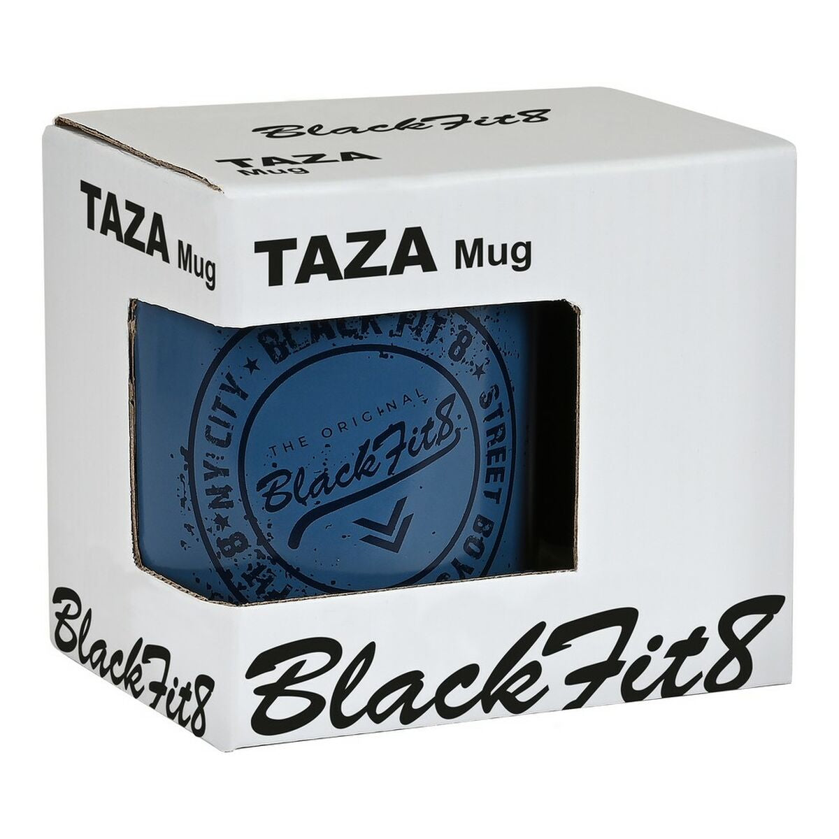 Mug BlackFit8 Stamp Ceramic Blue (350 ml)