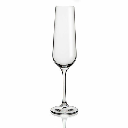 Champagne glass Belia Bohemia Transparent Glass 6 Units (20 cl)