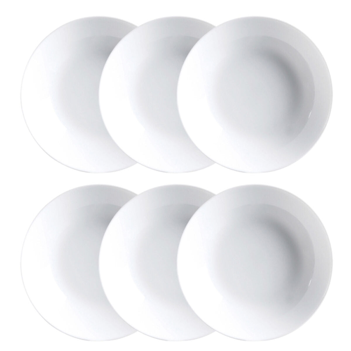 Plate set Luminarc Diwali 6 pcs White Glass