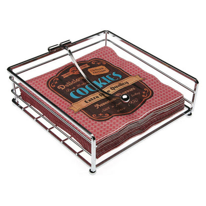 Napkin holder Versa Metal (6 x 18,5 x 18,5 cm) (7 x 18,5 x 18,5 cm)