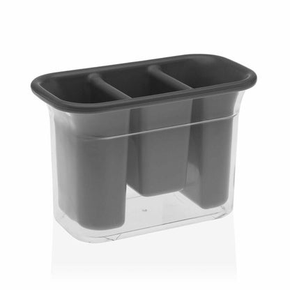 Cutlery Drainer Versa Grey polystyrene polypropylene (14 x 10 x 20 cm)