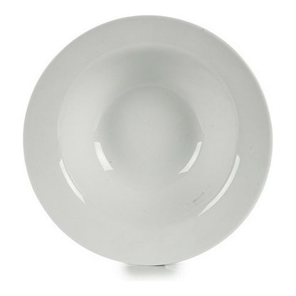 Plate Porcelain White 23 x 6,5 x 23 cm (Ø 23 cm)