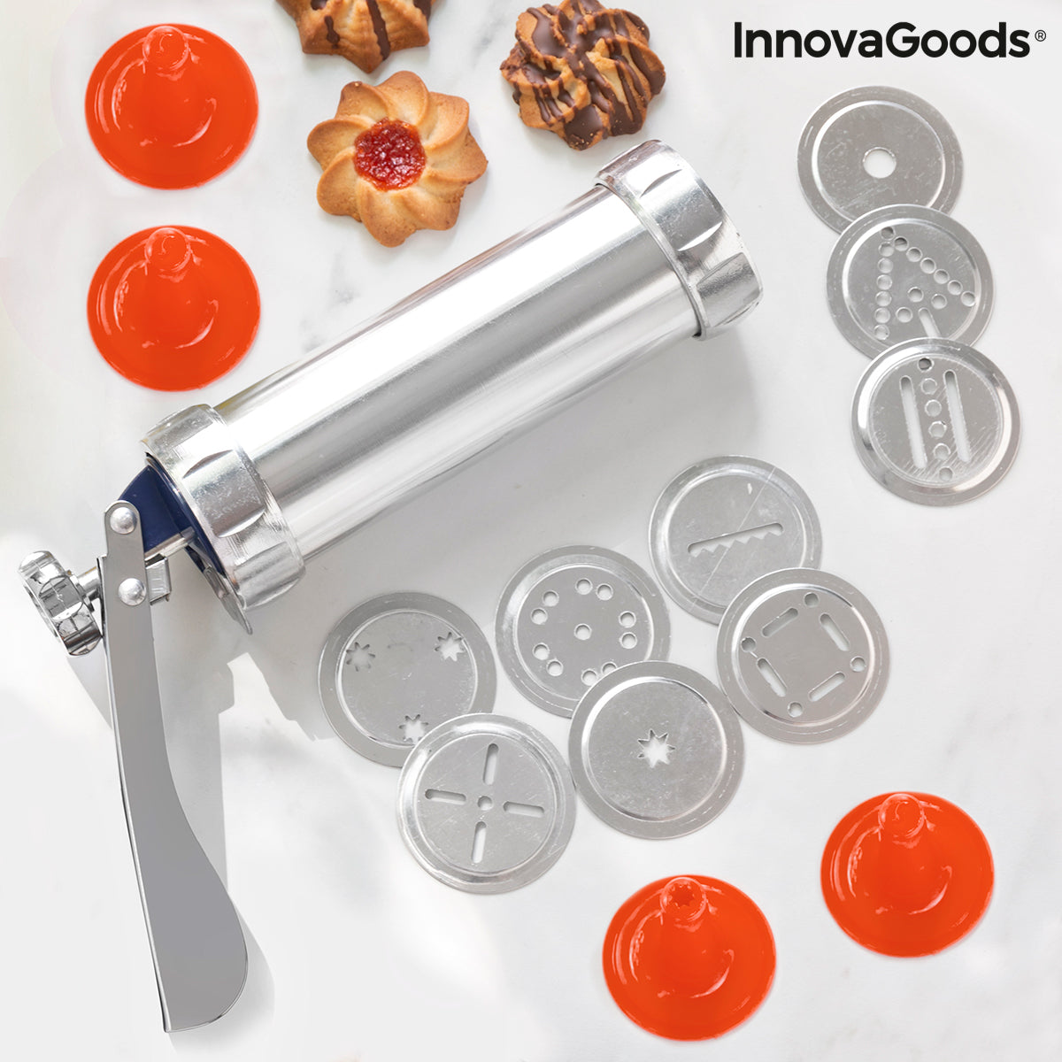 2-in-1 Biscuit Maker and Piping Gun Prekies InnovaGoods