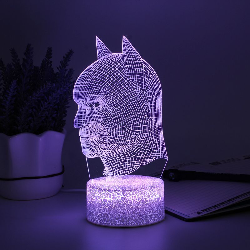 Bat Head 3dled Visual Stereo Effect Nightlight