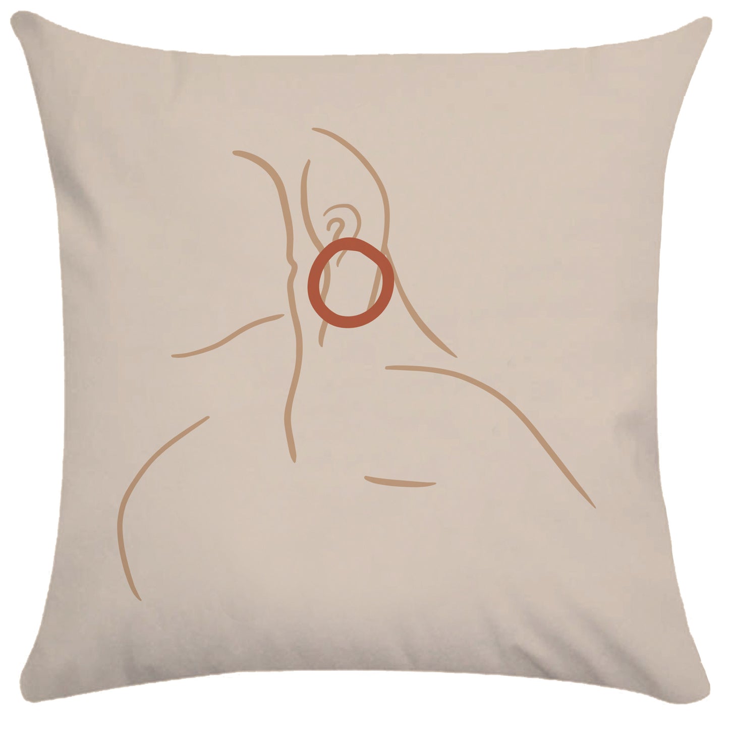 Abstract female pillowcase