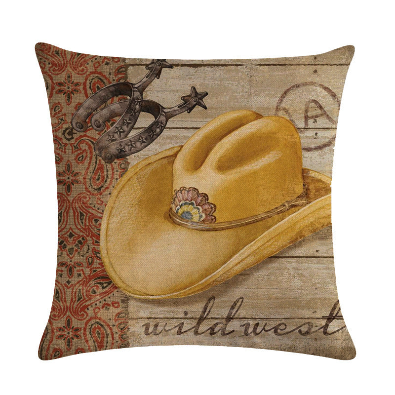 Wild West Throw Pillow Covers