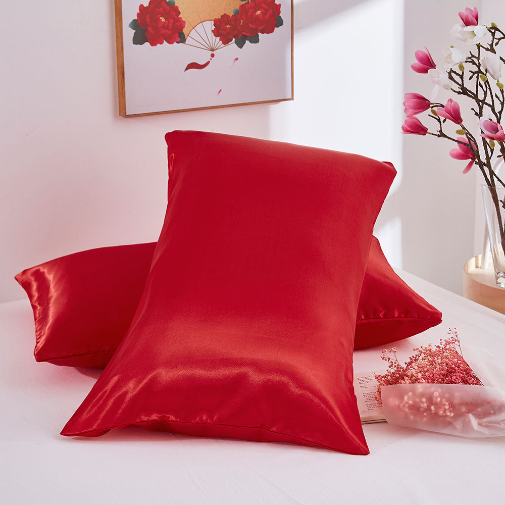 Silk double pillowcase