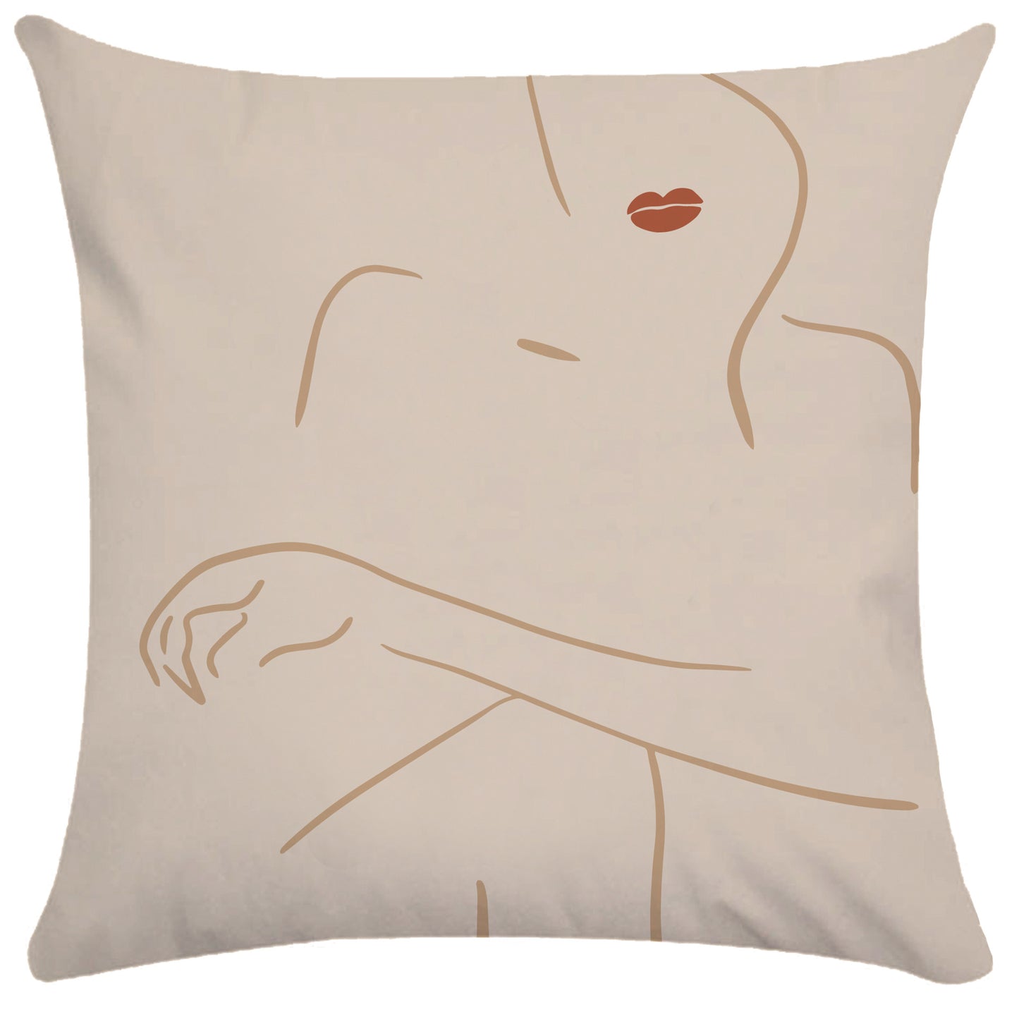 Abstract female pillowcase