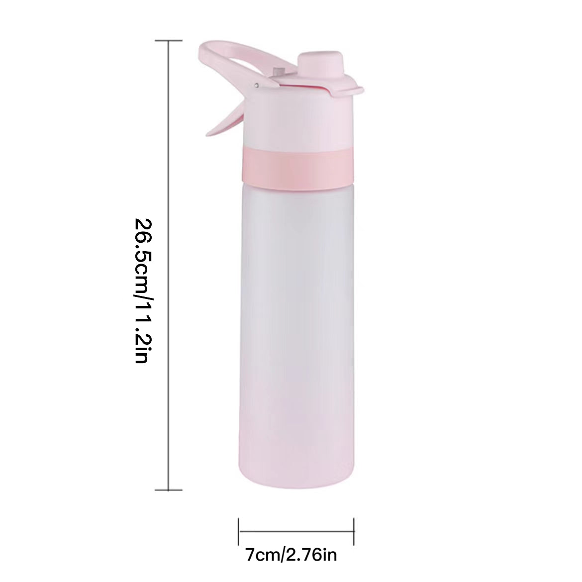 Misting Water Bottle For Sports And Outdoor Activities - BPA-Free Food Grade Plastic With Spray Mist - Portable And Convenient For Office, Gym, Running, Biking, And Workout