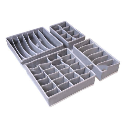 Underwear Storage Box 4-piece Drawer Type