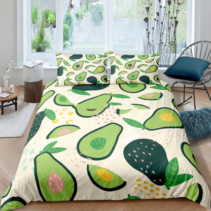 Printed Three-piece Quilt Cover Sheet