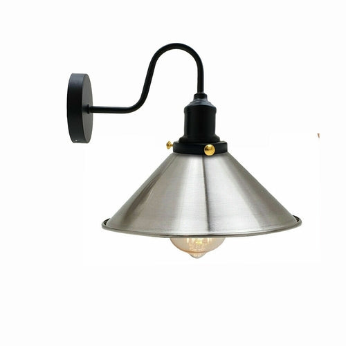 Vintage Industrial Metal Cone Shade Lighting Indoor Wall Sconce Light