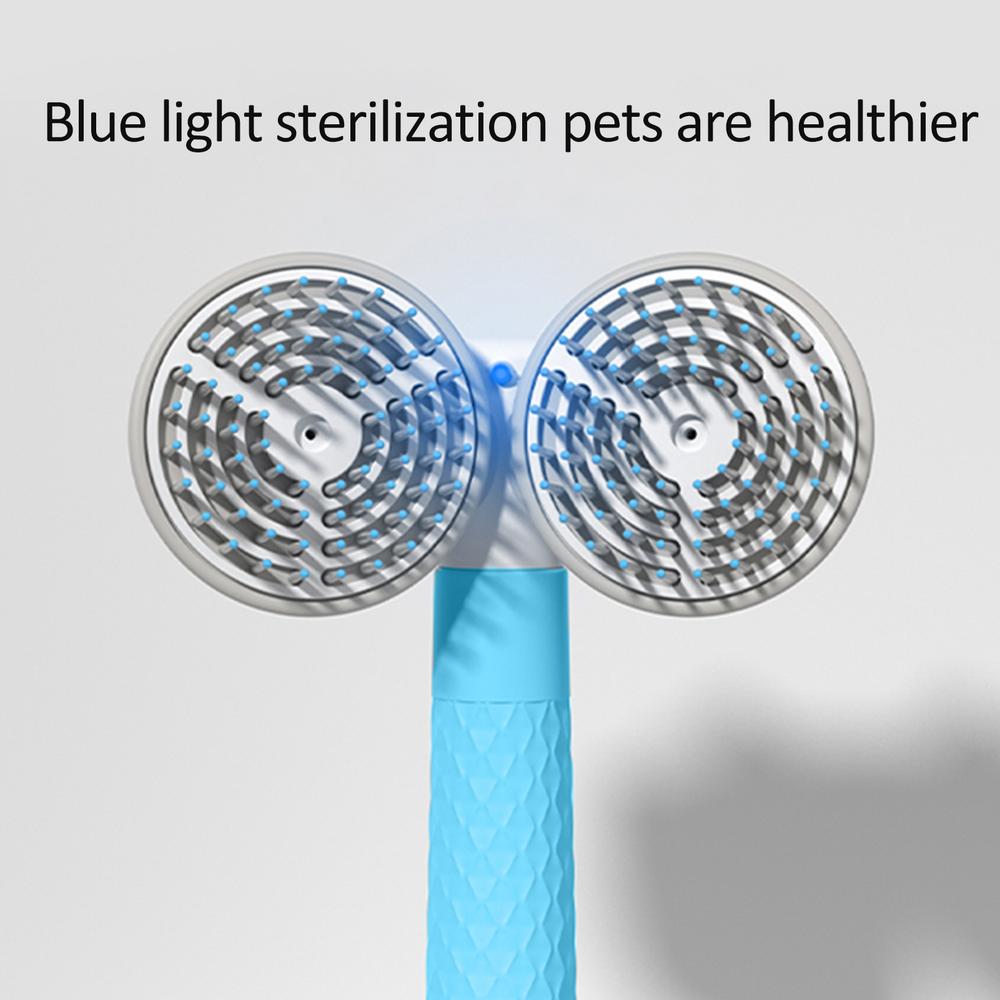 Pet Cat Brush Dog Slicker Brush Double-headed Negative Ion One-button Self Cleaning Dog Cat Hair Removal Pets Products